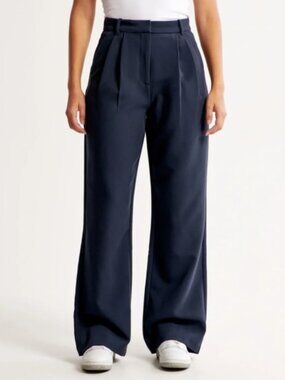 Abercrombie & Fitch Curve Love Pants Navy Blue 27/ 4S